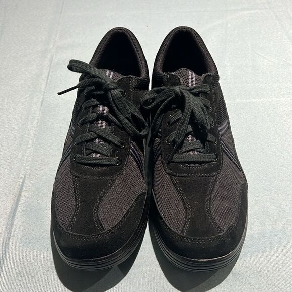 Grasshoppers Get Fit Performance Platforms Black Slip On Shoes Size 11 B29 - Picture 2 of 10